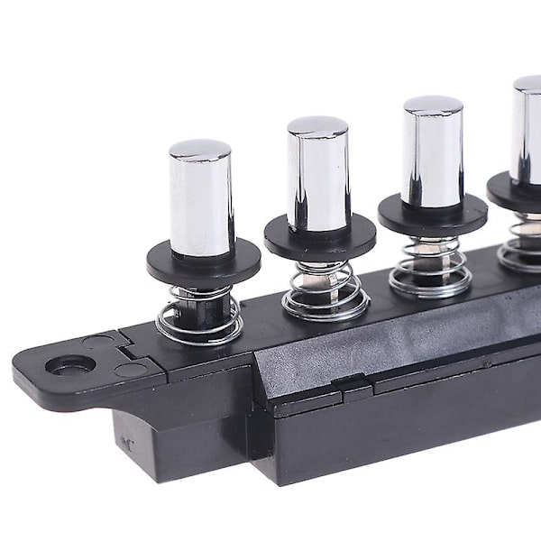 Fem-läges plug-in-knappströmbrytare för köksfläkt Fem-läges Silver Switch