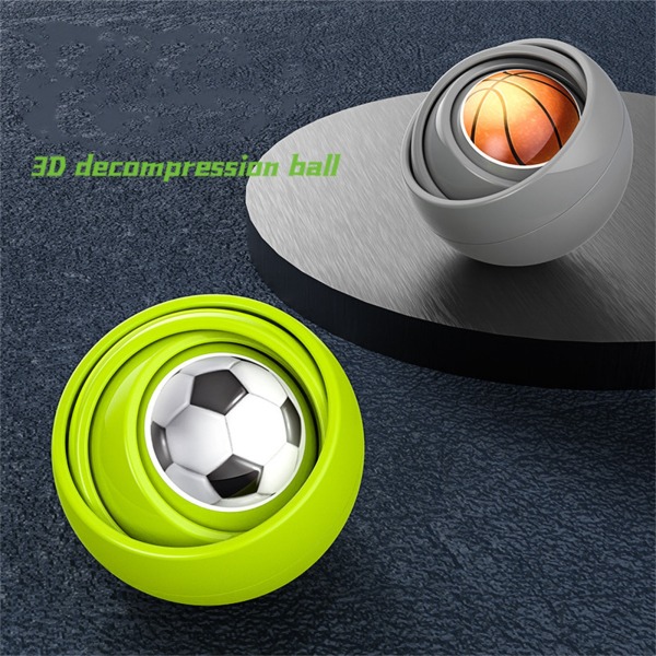 Finger ABS 3D Infinite Flip Ball Stress Relief Dekompresjonsleker For barn Voksne Morsomme gaver Festgaver D One Size