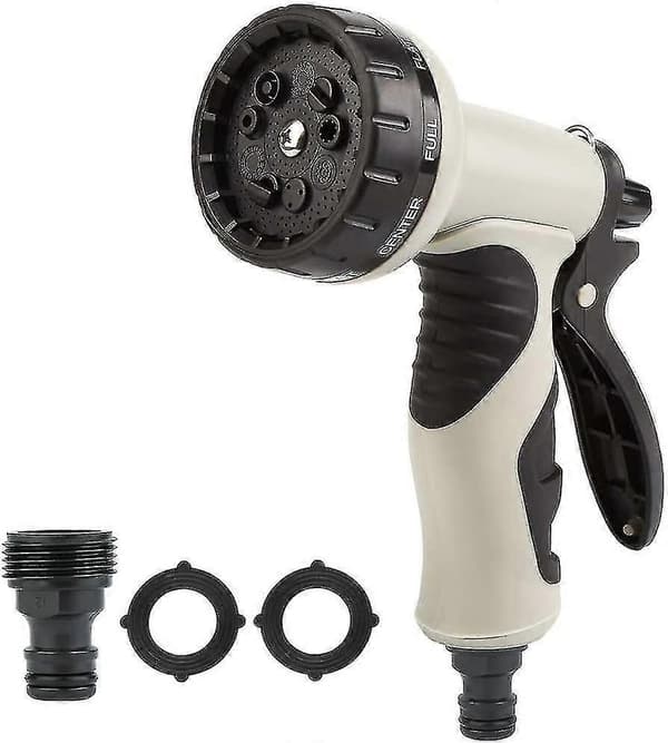 Havevandssprøjte, 9 dyser Multifunktion Havehåndbruser Spraypistol Spraydyse