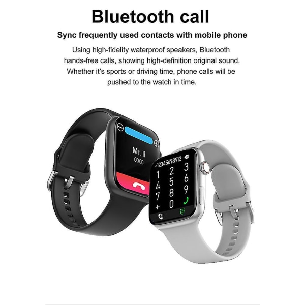 2023 Smart Watch Apple Smartwatch Series 8 HD -näytölle Urheilusyke Fitness Tracker Bluetooth Call Miesten Naisten Älykello gold and CheNL
