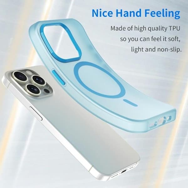iPhone 16 Pro Max Kuori MagSafe Ohut Matta Sininen