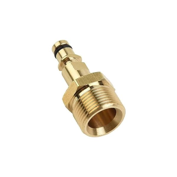 CCYKXA (50×23×23) Solid Mässing Högtryckstvätt M22 Adapter och K-serie Utloppskoppling för Karcher, Nilfisk Multicolour