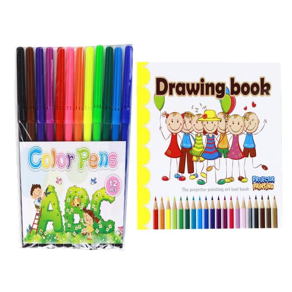 Unicorn Projector with Pens, Pink 1000