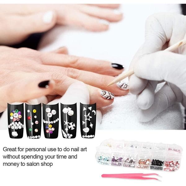 Kynsitaiderhinestonet, 3800 kpl
