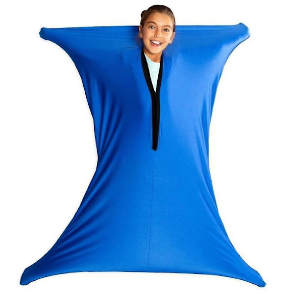 Opptatt teppe sensorisk sekk, sensorisk sokk stretchy kroppssokker barn sensorisk kroppssokk 165*74cm