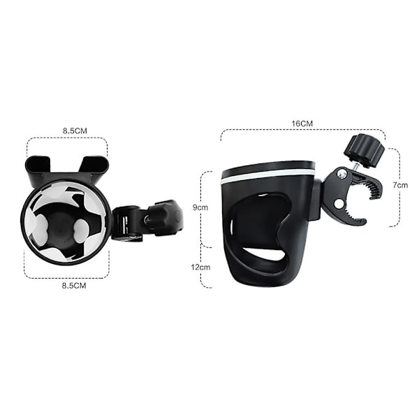 Bilflaskeholder Mobiltelefon | Klapvogn Tilbehør Klapvogn - Kopholder Klapvogn single cup holder