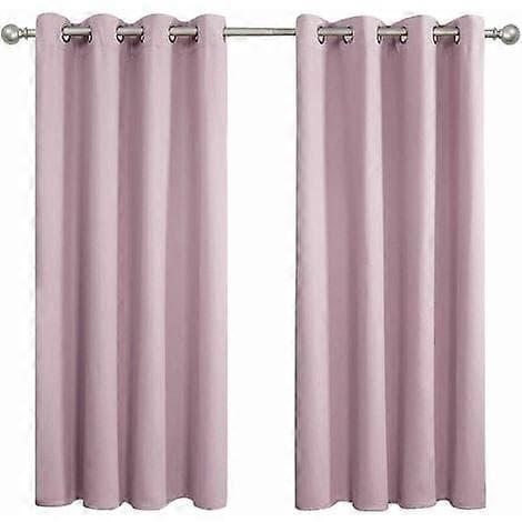 Set med 2 termogardiner - Rosa - 140 x 260 cm