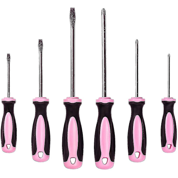 Pink Power Magneettinen set - 6-osainen ristipää ja litteäpäällinen set naisille