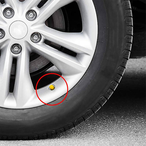 50st Bildäck Ventil Stamkapslar Tubeless Däck Hjul Stam Luftventil Caps Bil Cykel Hjul Däck Dammtäta Caps Biltillbehör - Ventilstammar &amp; Kepsar Black