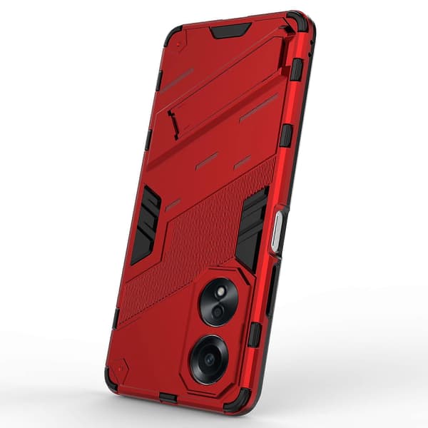 Til Oppo A58 4g Deksel Pc+tpu Støtsikkert Stativ Telefondeksel Red