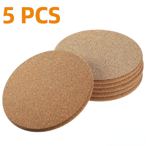 Cork Coaster 5/10 kpl kuppi teetä kahvimuki juomapidike keittiöön Luonnollinen puinen matto Astiasto Pyöreä juomaaluslevy - Mats &amp; Pehmusteet Round 5 PCS