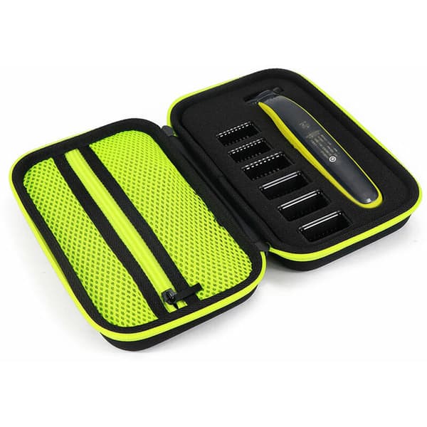 Etui til Philips Philips OneBlade Pro Cover, EVA Hård Rejsetaske med svamp Opbevaringspose til One Blade (sort mesh-version) Black