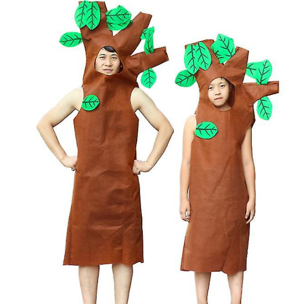 Carnival Party Costume Tree Cosplay Voksen Barn Kjole Juleutstyr 170-180cm
