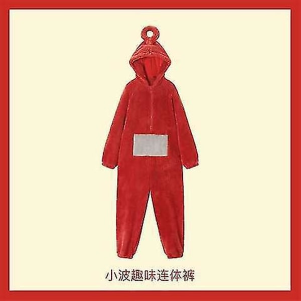 Ny Teletubbies-dräkt för vuxna Lala Tinky Winky Onesies Cosplay Julpyjamas Pyjamas Halloween Djurpyjamas Jumpsuit Po Teletubbies Adult S
