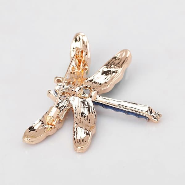 Dragonfly Pins Badge Corsage Rhinestone Brosch Present - , som beskrivet