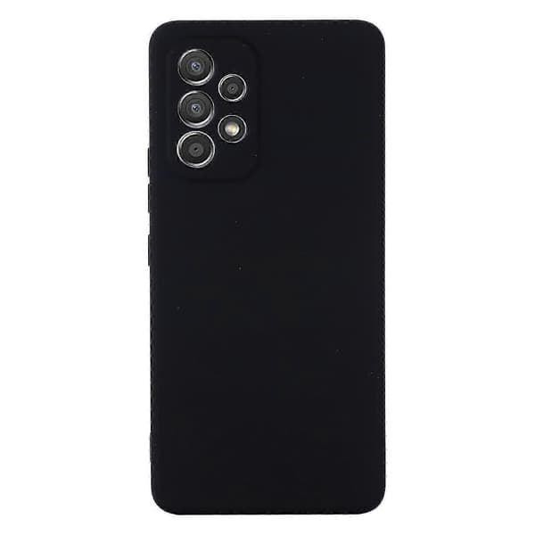 Til Samsung Galaxy A33 5G Farve Flydende Silikone Telefoncover Black