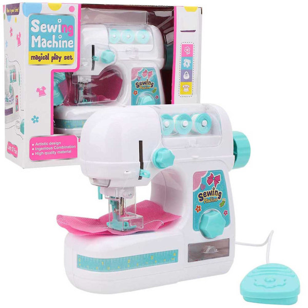 Elektrisk mellemstørrelse symaskinelegetøj Pædagogisk interessant legetøj til piger børn