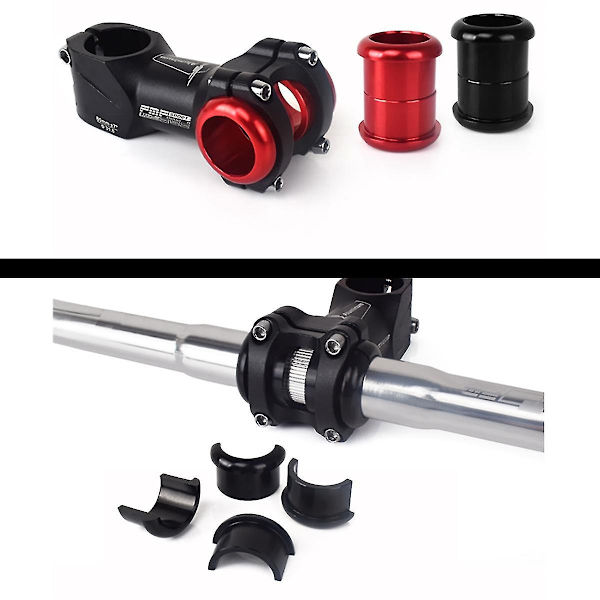 Adapter for sykkelstyre Juster 25,4 mm til 31,8 mm ombyggingsunderlag Aluminiumslegeringsadapter for vei B