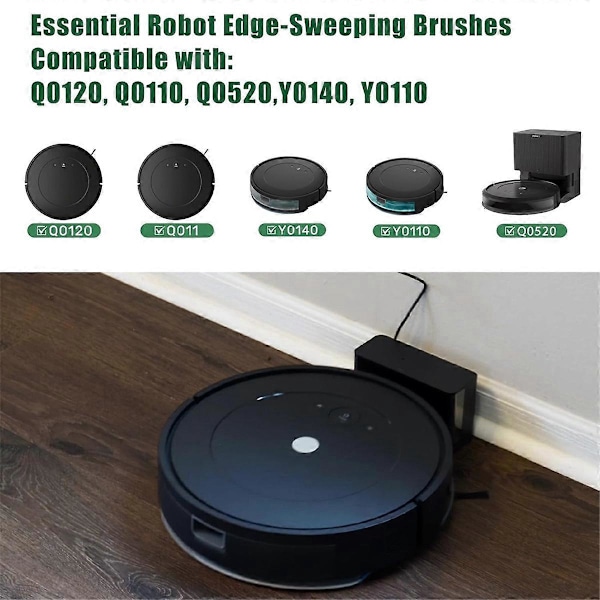 10 stk. sidebørster til iRobot Roomba støvsuger As Shown