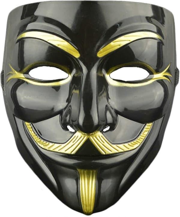 3-pakning V for Vendetta-maske for voksne/barn Anonymous-maske