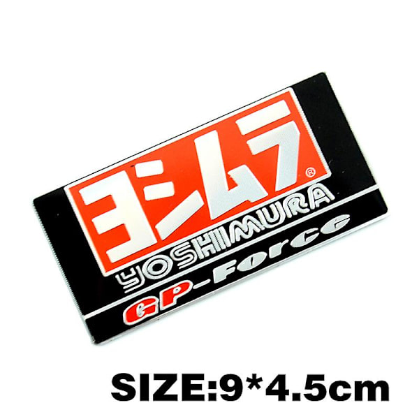Aluminium Motorcykel Avgasdekaler För Yoshimura Honda Yamaha Suzuki Kawasaki Avgasrör Ljuddämpare Dekaler Tillbehör - Dekaler &amp; Klistermärken aluminum JH117
