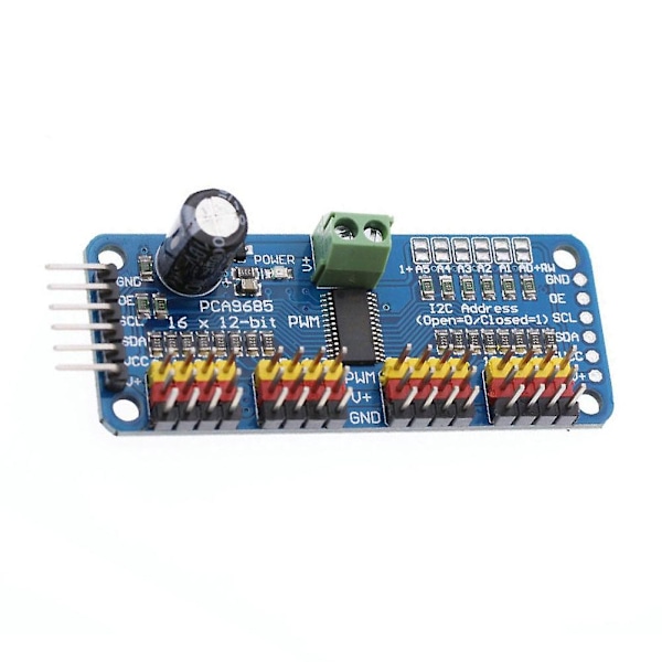 ZHOUBA PCA9685 16-kanals PWM/Servo Driver IIC Interface til Arduino Shield Module