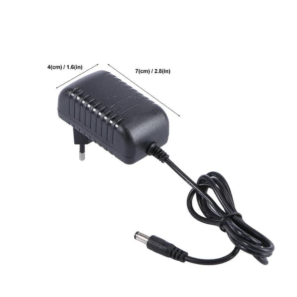 LED strømadapter AC110-240V DC12V 2A omformer for akvarium fisketanklys (EU-plugg)