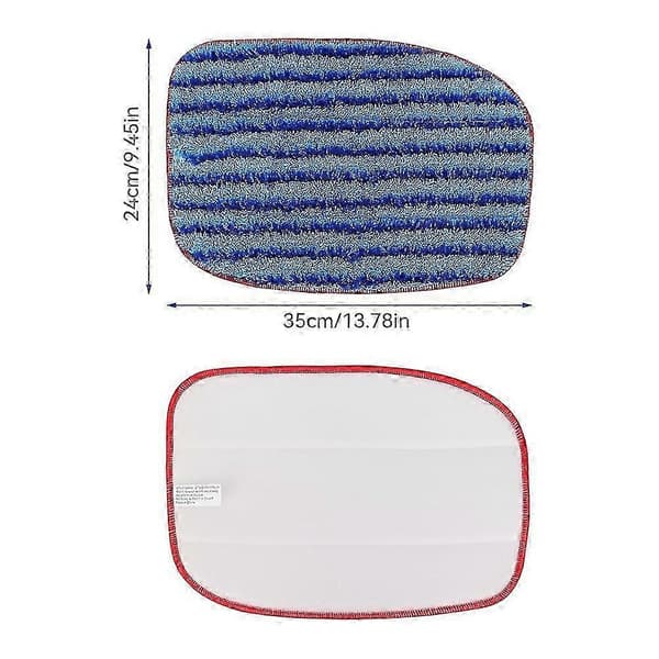 McCulloch MC1375 MC1385 MC1270 Dampmoppputer - 6-pakning Mikrofiber Erstatningsputer for Damprengjørere Blå