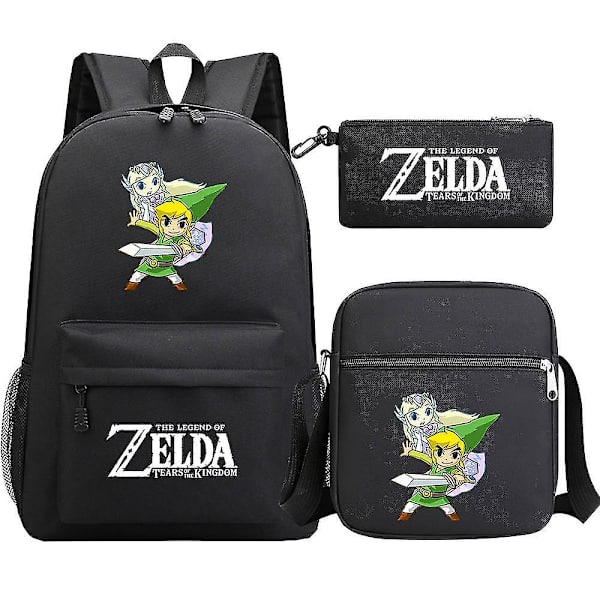Kingdom Of Zelda teini-ikäisten opiskelijoiden set Tears Of The Game print: Reppu, olkapuku miehille ja naisille 5
