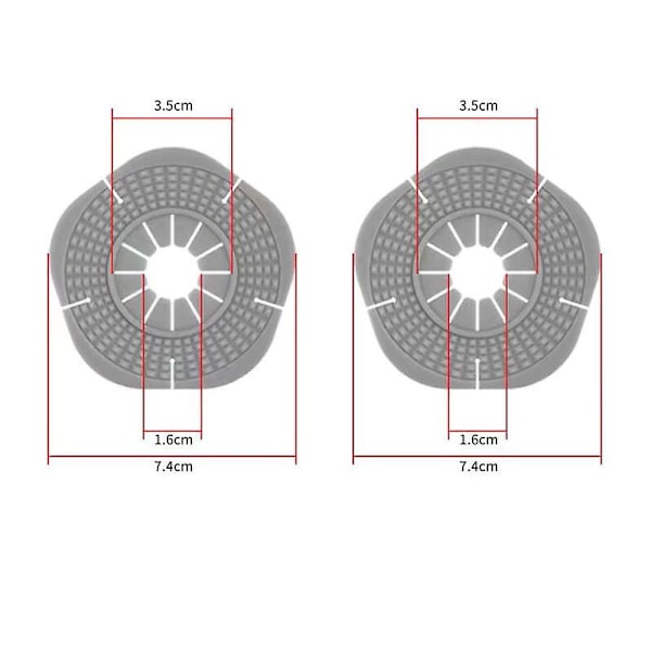 2kpl Auton tuulilasinpyyhkijän reikä Suojakansi Pyyhin Pölytiivis Suojaus Cover Hiha Pölytiivis Auto Exterior Tarvikkeet| | Grey  2Pcs