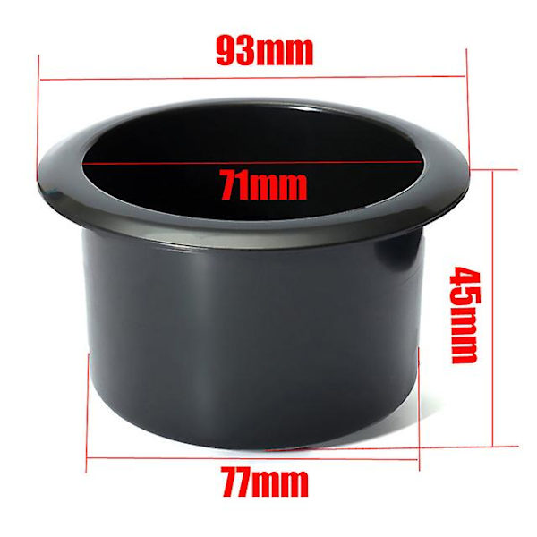4/2 stk Rv Kopholder Forsænket Kop Drink Rustfrit Stål Kopholder Dåseholder Til Marine Boat Rv Camper Sæde Kile Kopholder - Drikkeholdere 1pcs Plastic