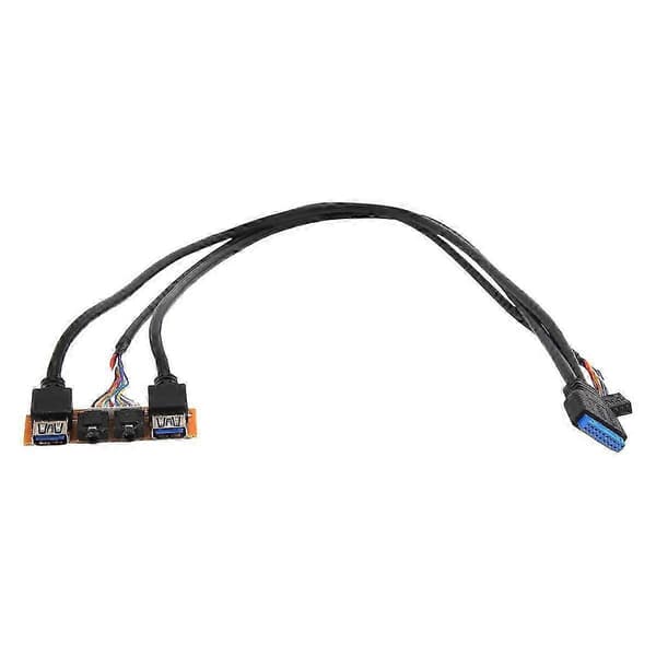 60 cm frontpanel USB3.0+USB3.0+HD Audio Jack-porte I/O-kort+intern ledning USB-rammeledning DIY C Edition 0630