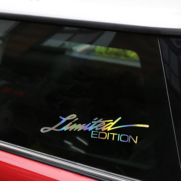 Car Styling 16cm*3.8cm Limited Edition Englanti Tarrat Henkilökohtaiset Luovat Autotarrat Autotarvikkeet Autotarrat| | laser
