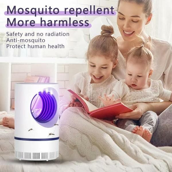 UV-attraktionsljus Myggdödare USB Elektrisk Bug Zapper Vit white