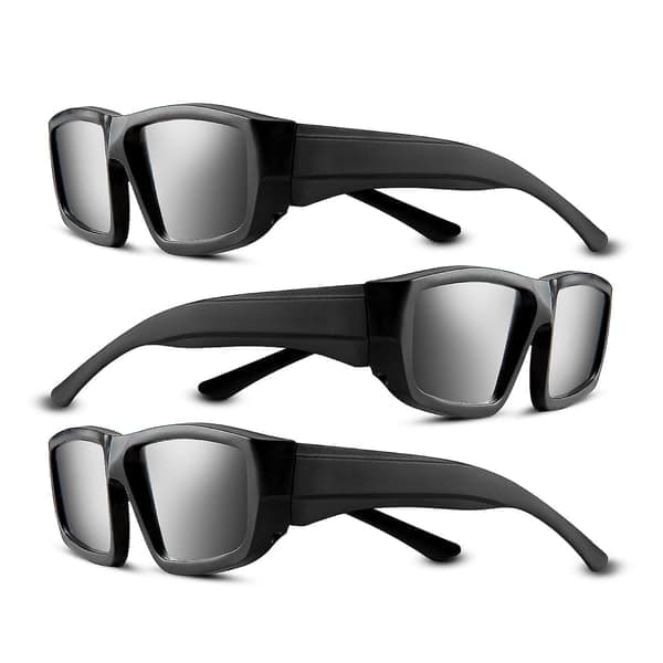 Eclipse Glasses (3-Pack) 2024 Approved Plastic Solar Eclipse Glasses CE & ISO Certified Solar Eclipse Glasses for Kids & Adults