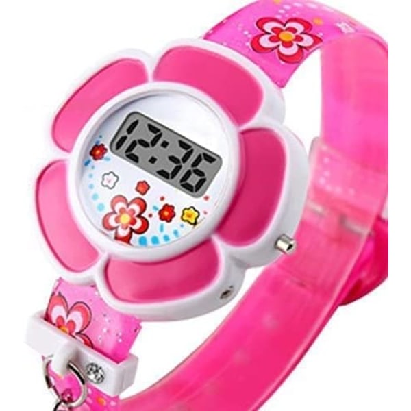 watch, söpö uutuus, kukkamuotoinen digitaalinen watch , watch lasten tyttöjen taaperoille