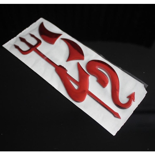 Universal Creative Fashion 3d Little Devil Demon Styling Bil Emblem Logotyp Pvc Dekaler Dekoration DIY Auto Exteriör Tillbehör| | Red