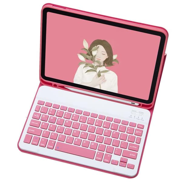 iPad 11:e/10:e Gen Skal med Bluetooth-tangentbord & Ställ - Slim Folio Omslag [JUN]