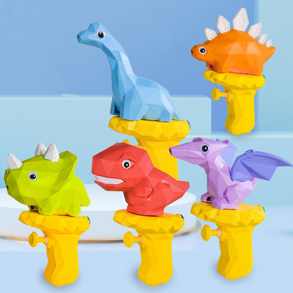 Vannpistoler for barn 5 stk bassengleker Småbarn utendørs vannleker Dinosaur sprutpistoler