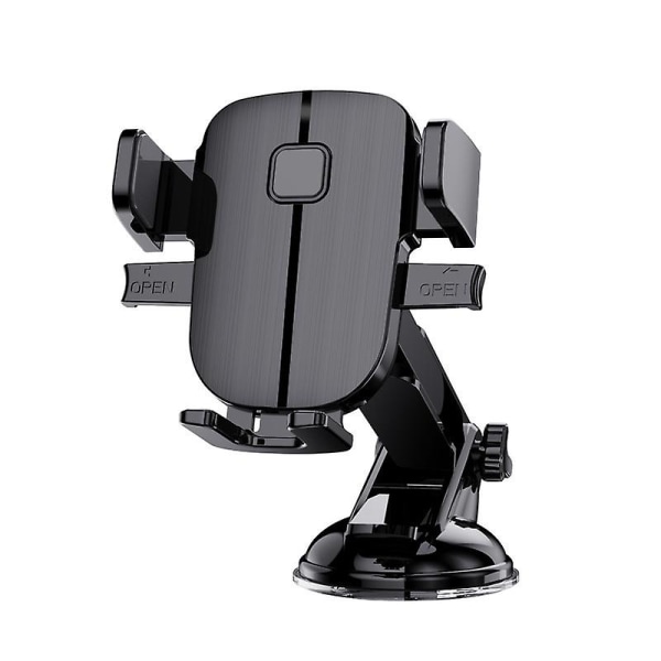 Bil Air Outlet Sucker Telefonholder Mobiltelefon Holder Stativ For Bil Gps Mount Støtte For Iphone Xiaomi Biltilbehør| | A-Black