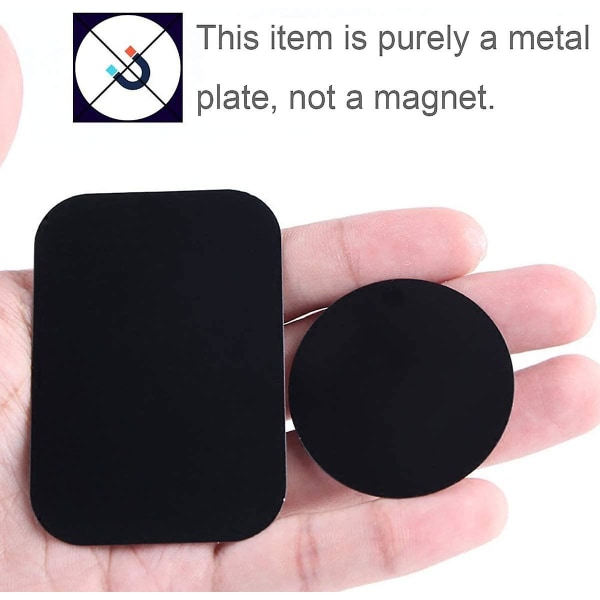 5 stk Universal Metal Disk Plate For Magnetisk Telefonholder Svart Iron Sheet Disk Sticker Biltelefon Magnetstativ Biltilbehør| | 5pcs 35mm round