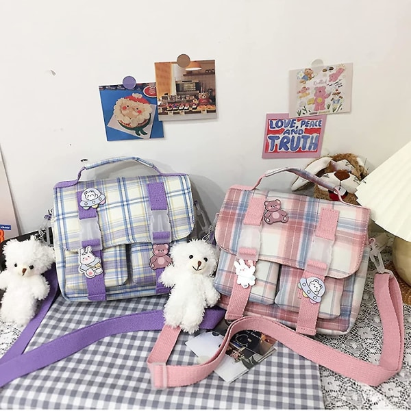 Japansk Skolehåndtaske - Ita Bag Holdbar Rygsæk Bogtaske I Æstetisk Lilla Til Skolen