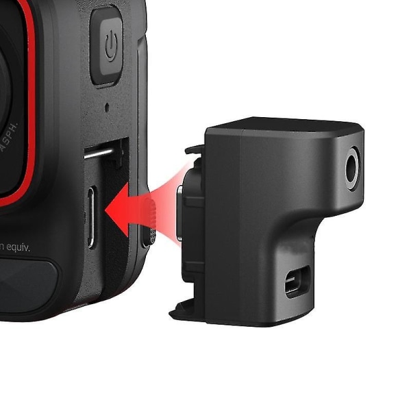 Til Insta360 Ace Pro/Ace-kamera 3,5 mm/Type-C mikrofonadapter Opladningslydadapter