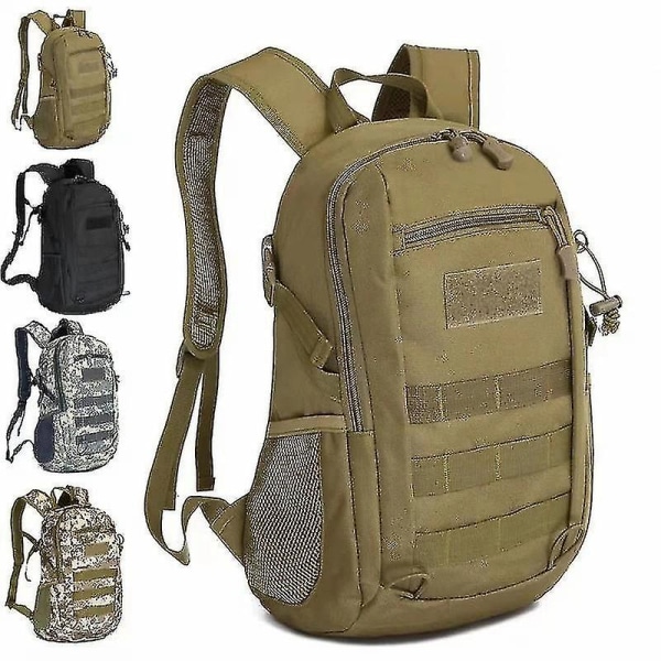 Utomhus Taktisk Ryggsäck Militär Ryggsäckar Herr 15l 20l Vattentät Sport Reseryggsäckar Camping Mochila Fiske Jaktväskor black 20L