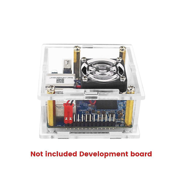 Til 3,5 tommer skærmkabinet i aluminiumslegering køleventilator til Rasberry Pi4 3 Model B 3b+ 4b