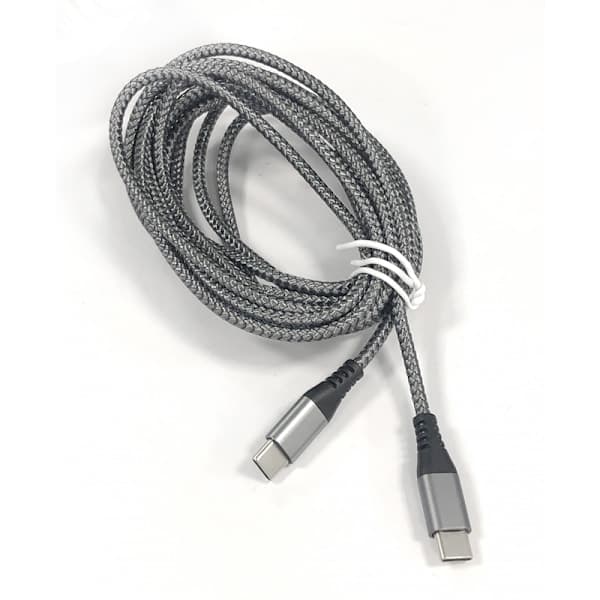 INF USB-C Charging Cable 60W Fast Charging, Compatible with iPhone 15/Plus/Pro Max, Samsung Galaxy S24/S23/S22, Pixel 7 Pro Grey 3 m