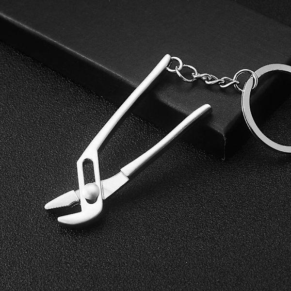 Bilnøkkelringer Bærbar Mini Utendørs Kombinasjonsverktøy Utility Lommelås Linjal Hammernøkkel Tang Spade Biltilbehør| | 9