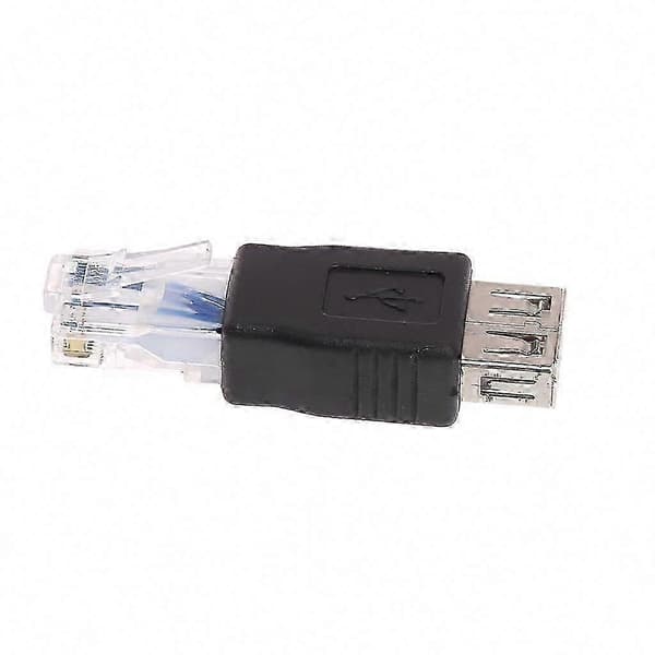 USB til RJ45 Ethernet-adapter hunn til hann for nettverksdataoverføring