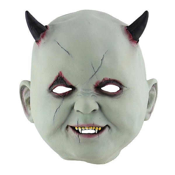 Halloween Cosplay Maske Rædselsvækkende Maske Uhyggelig Rædsel Lille Djævel Maske