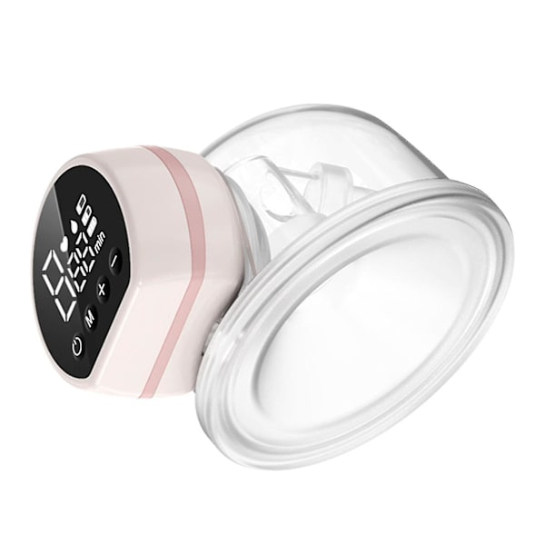 Sähköinen puettava rintapumppu, kädet vapaana, hiljainen, 3 tilaa, 9 tasoa, tehokas imu, LED-näyttö, imetyspumppu Pink